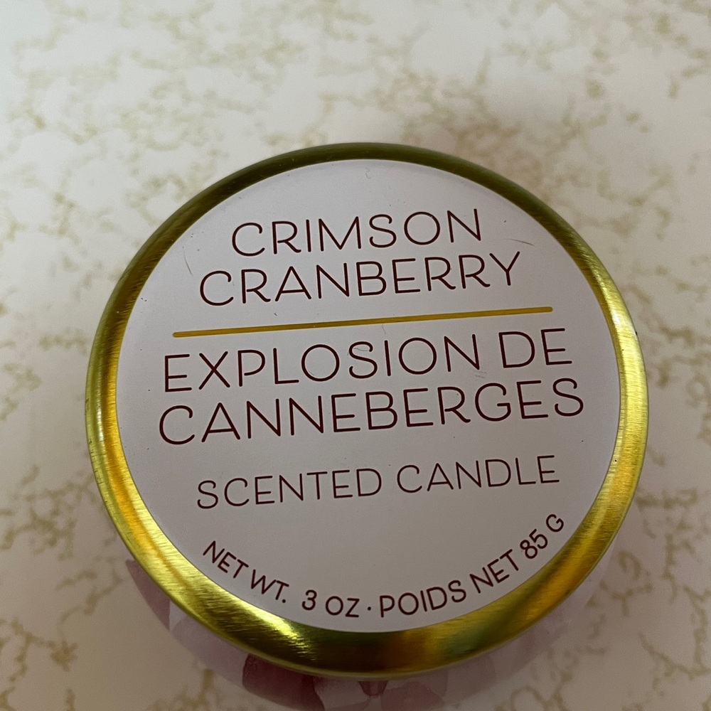 Scented candle, “Crimson Cranberry”, 3oz - Picture 2 of 2